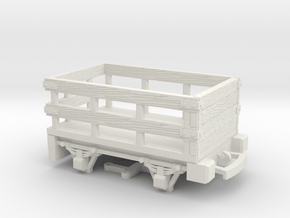 HO/OO Scaled-up Slate Wagon Bachmann v2 in White Natural Versatile Plastic