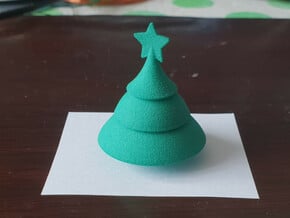 A little X'mas tree in Green Processed Versatile Plastic