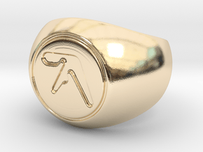 Aphex Twin Ring in 14k Gold Plated Brass
