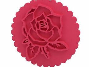 Stamp / Cookie stamp in Pink Processed Versatile Plastic