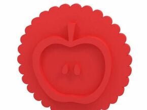 Stamp / Cookie stamp in Red Processed Versatile Plastic