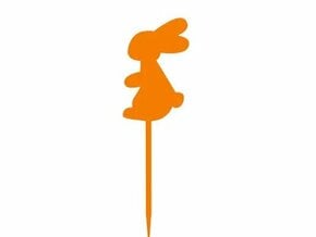 Cupcake pick in Orange Processed Versatile Plastic