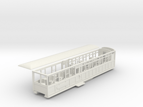 Ffestiniog Rly Barn observation car NO.100 Dwyryd in White Natural Versatile Plastic