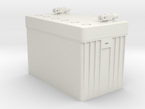 1:6 12V Battery in White Natural Versatile Plastic