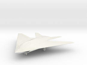 Lockheed A-X Fighter-Bomber w/Landing Gear in White Natural Versatile Plastic: 1:72