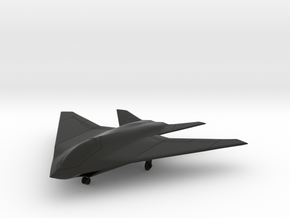 Lockheed A-X Fighter-Bomber w/Landing Gear in Black Premium Versatile Plastic: 1:144