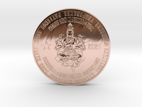 Goddess Varahi Barter & Trade Coin 100 Mazuma Coin in 14k Rose Gold