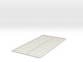 18mm Rail Section - Straight - Qty 20 in White Natural Versatile Plastic