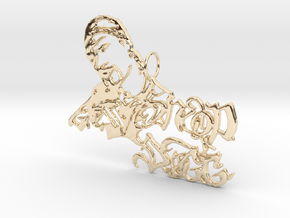 Snoop Doggy Dog Pendant in 9K Yellow Gold 