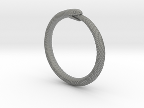 Snake Bracelet_B03 _ Ouroboros in Gray PA12: Extra Small