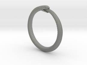 Snake Bracelet_B03 _ Ouroboros in Gray PA12: Small