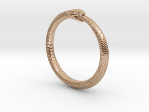 Snake Bracelet_B03 _ Ouroboros in 9K Rose Gold : Extra Small