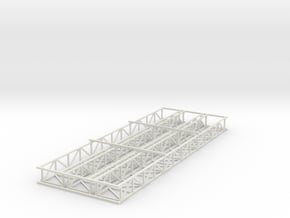'HO Scale' - 58' Conveyor Bridge in White Natural Versatile Plastic