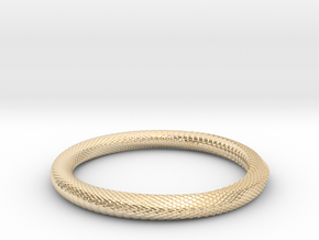 Snake Bracelet_B04 _ Mobius in 9K Yellow Gold : Extra Small