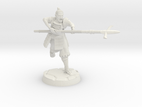 Ashigaru Yari Spearman in White Natural Versatile Plastic