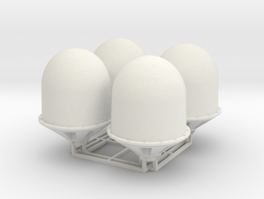 SeaTel 4006 Dome - 1:50 - 4X in White Natural Versatile Plastic
