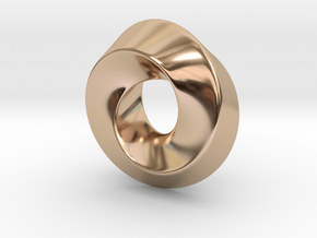 Mobius Pendant in 9K Rose Gold 
