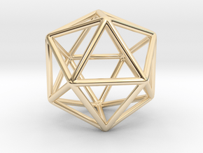 Icosahedron Pendant in Vermeil