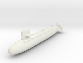 USS Sturgeon SSN-637 in White Natural Versatile Plastic: 1:1200