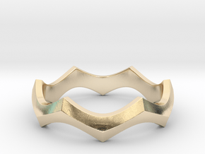 Wave Ring in 9K Yellow Gold : 5 / 49