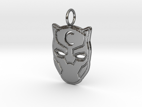 Black Panther C in Fine Detail Polished Silver