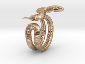 Snake Ring_R03 in 9K Rose Gold : 5 / 49