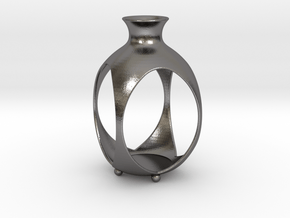 Vase shaped tea lantern in Processed Stainless Steel 316L (BJT)