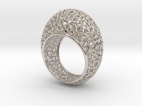 Bague Champagne Bubble in Rhodium Plated Brass: 5 / 49