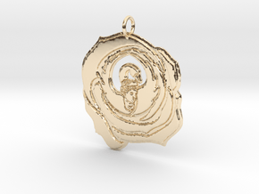 Venus' rosied swan (original) in 14k Gold Plated Brass
