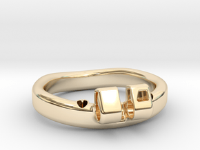 TEST RING 50mm in 14k Gold Plated Brass