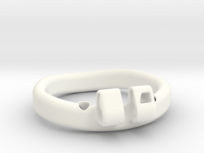 TEST RING 50mm in White Smooth Versatile Plastic