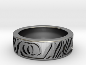 Twin Soul Ring - 6mm in Antique Silver: 5.5 / 50.25