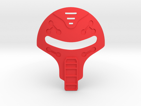 The Mask of Emulation  in Red Processed Versatile Plastic