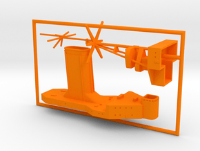 1/600 No.13 (Breyer) Class Funnel & Mast in Orange Smooth Versatile Plastic