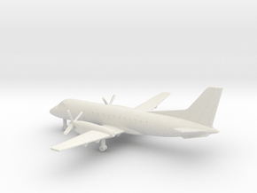 Saab 340 A in White Natural Versatile Plastic: 6mm
