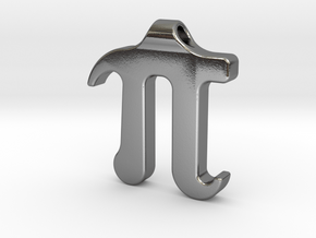 PI 2 Pendant in Polished Silver
