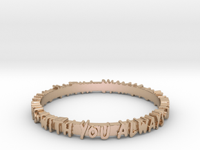 With You Always Ring (Multiple Sizes) in 9K Rose Gold : 6 / 51.5