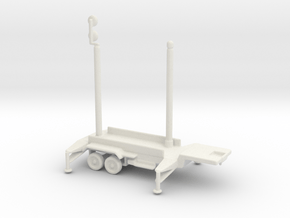 1/128 Scale Patriot Missile Communication Trailer in White Natural Versatile Plastic