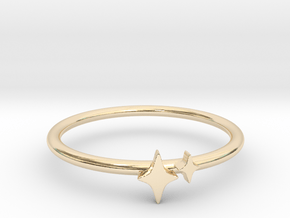 Twin Sparkle Ring (Multiple Sizes) in 9K Yellow Gold : 4 / 46.5