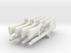 Land Pattern Musket  in White Natural Versatile Plastic