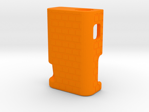 BRCK3D Mech Squonk Mod  in Orange Smooth Versatile Plastic