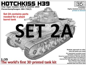 ETS35X01 Hotchkiss H39 - Set 2 option A - SA18 in Tan Fine Detail Plastic