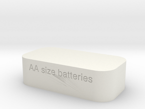 Battery Case SIZE AA  in PA11 (SLS)