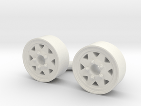 1/64 15in Trailer wheel in White Natural Versatile Plastic