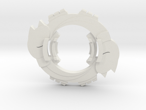 Beyblade Knuckles GT | Custom Attack Ring in White Natural Versatile Plastic
