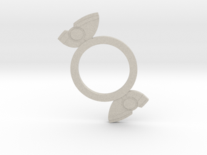Beyblade Metal Sonic GT | Custom Sub-Attack Ring in Natural Sandstone