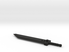 TF Weapon Buster Sword for Deluxe Class (PS1) in Black Premium Versatile Plastic