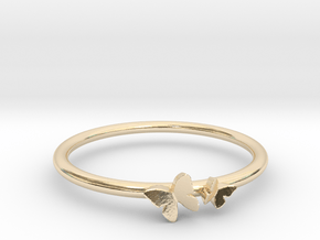 Twin Butterfly Ring (Multiple Sizes) in 9K Yellow Gold : 4 / 46.5