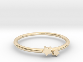 Twin Star Ring (Multiple Sizes) in 9K Yellow Gold : 4 / 46.5