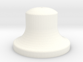 1" Scale Bell in White Processed Versatile Plastic